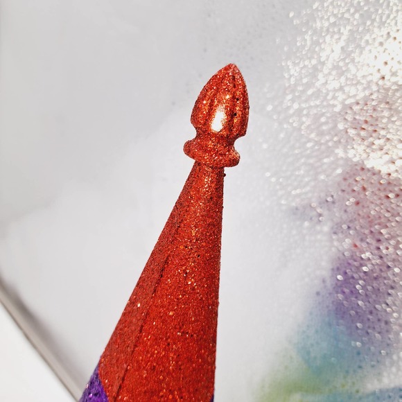 NWT Glitter Rainbow Metal Christmas Tree - Picture 7 of 11